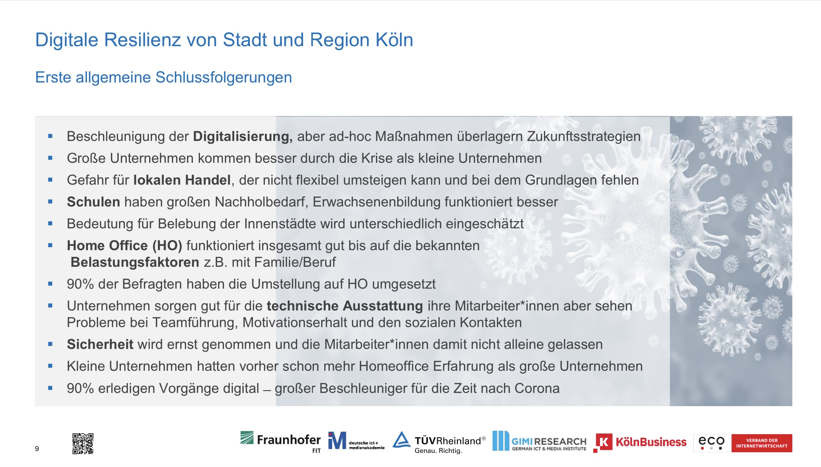 GIMI e.V.: Digitale Resilienz in Köln und Region: Zusammenfassung der Studienergebnisse: Köln, 2021
